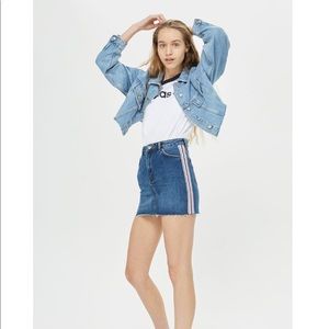 Topshop Moto blue denim mini skirt 🌷